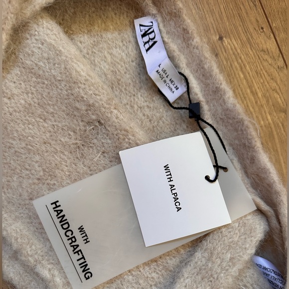 Zara alpaca knit beaded crop cami - Picture 4 of 7